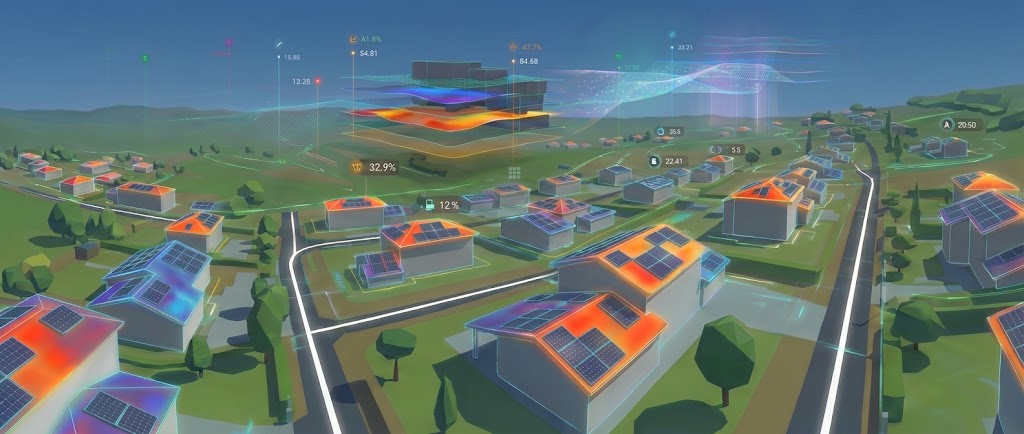 Vue satellite avec heatmap SolarGen